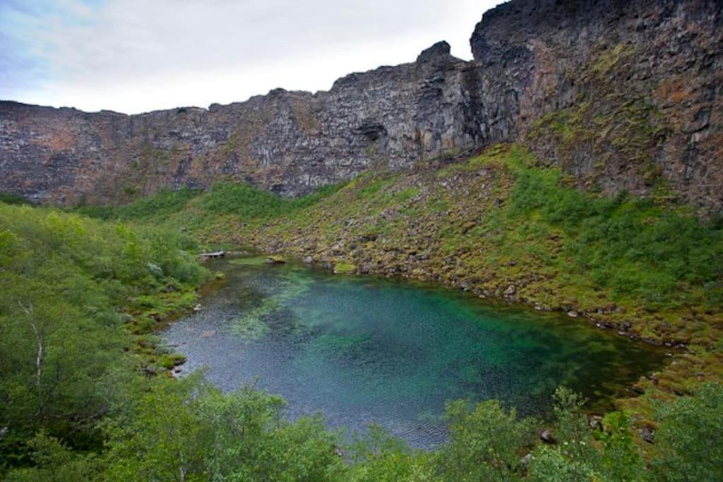 Cabin in the lava. Near Húsavík Skogar (North Iceland) Exterior foto